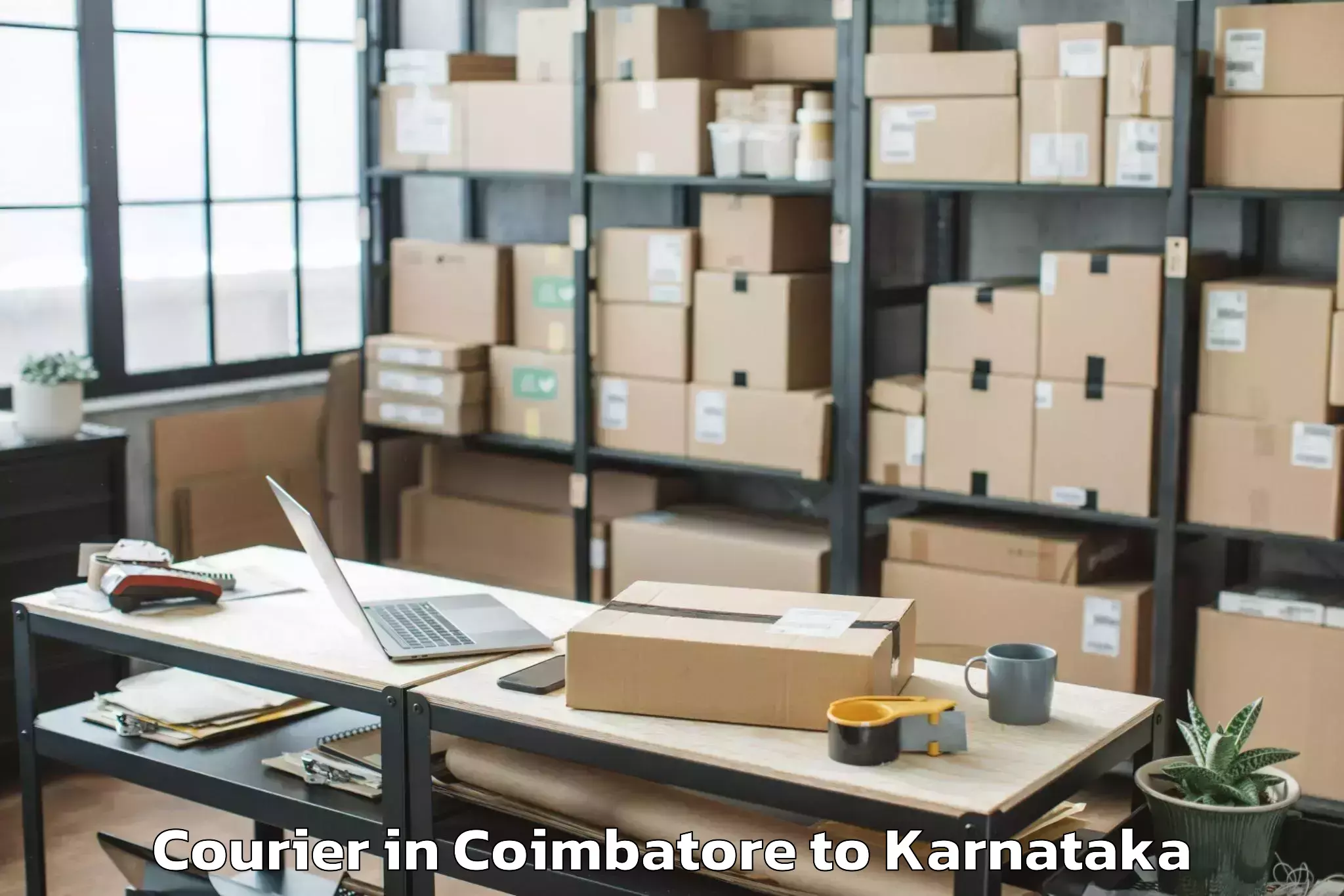 Trusted Coimbatore to Mangalore University Mangalaga Courier